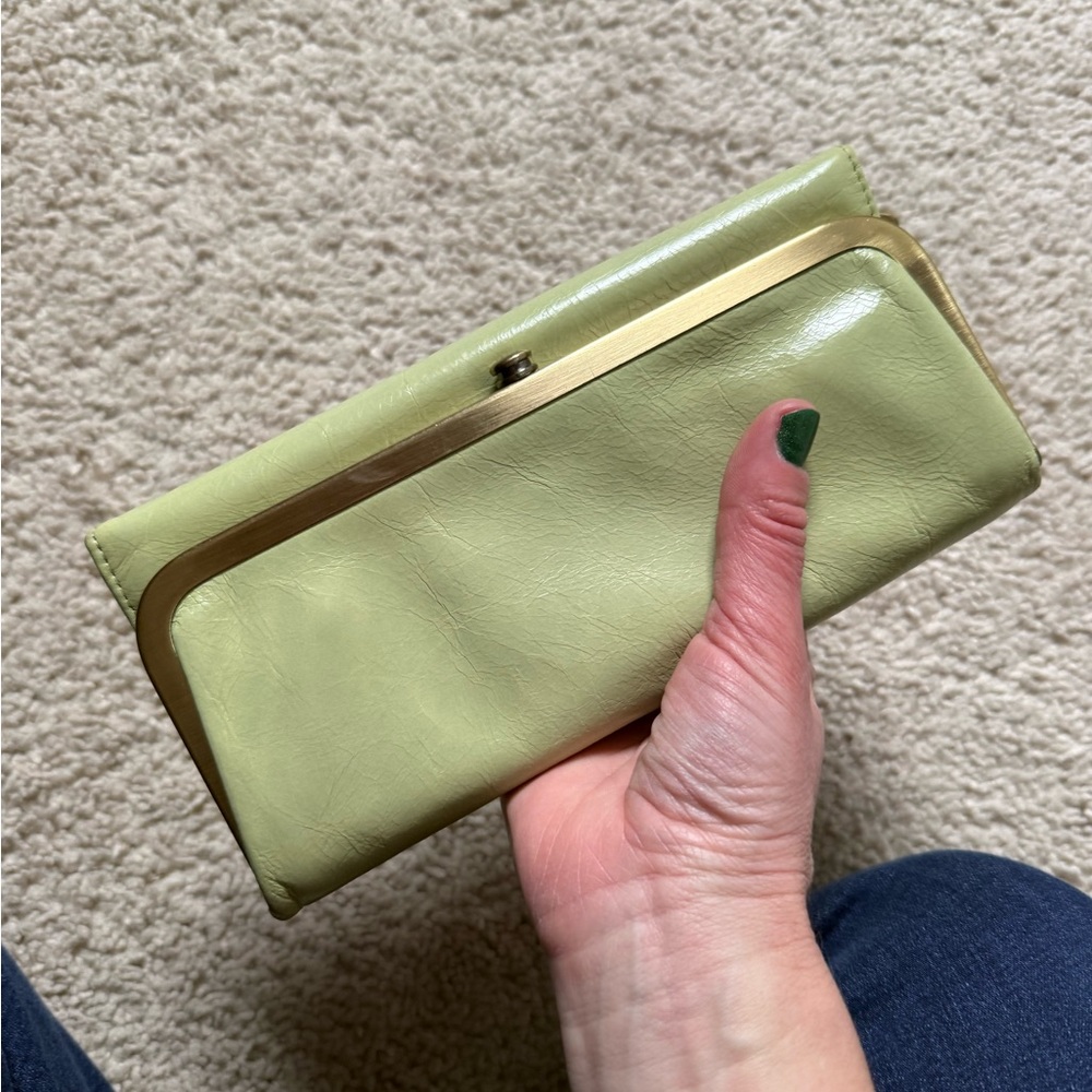 HOBO Rachel Pale Green Frame Clutch / Wallet - Picture 6 of 6